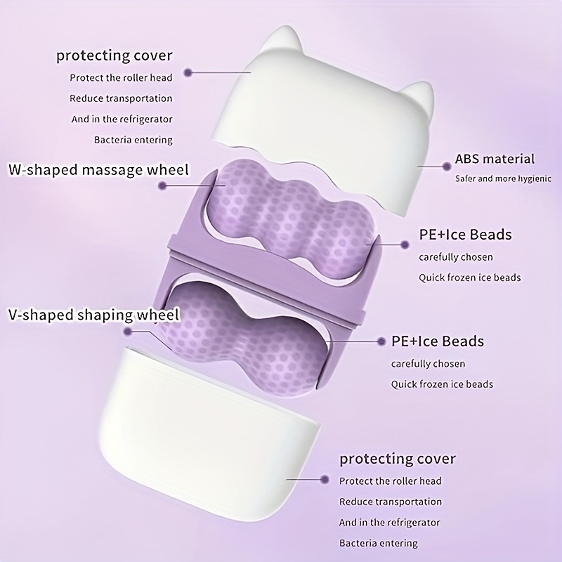 Ice Roller for Face & Eyes - 2-in-1 Skin Care Tool
