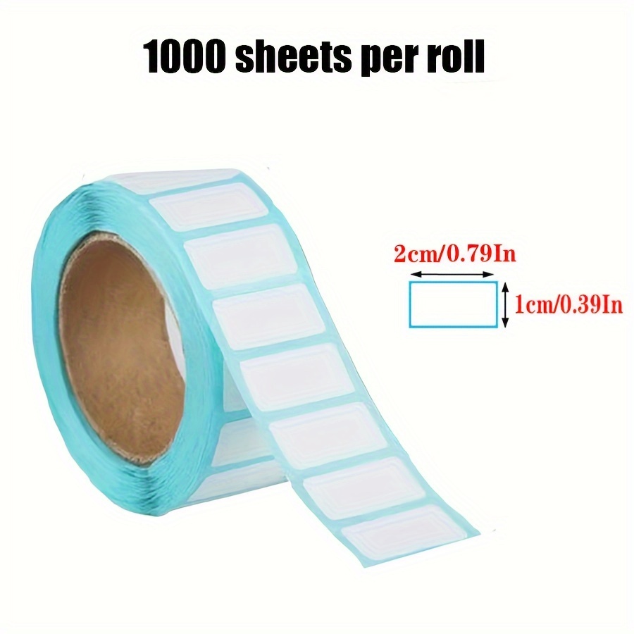 Image of 2 Sizes, 1000 Sheets/roll Label Stickers, Blank Self-adhesive Handwritten Name Labels For Containers, Jars, Bottles, Storage Boxes, And Differentiated Classification Labels