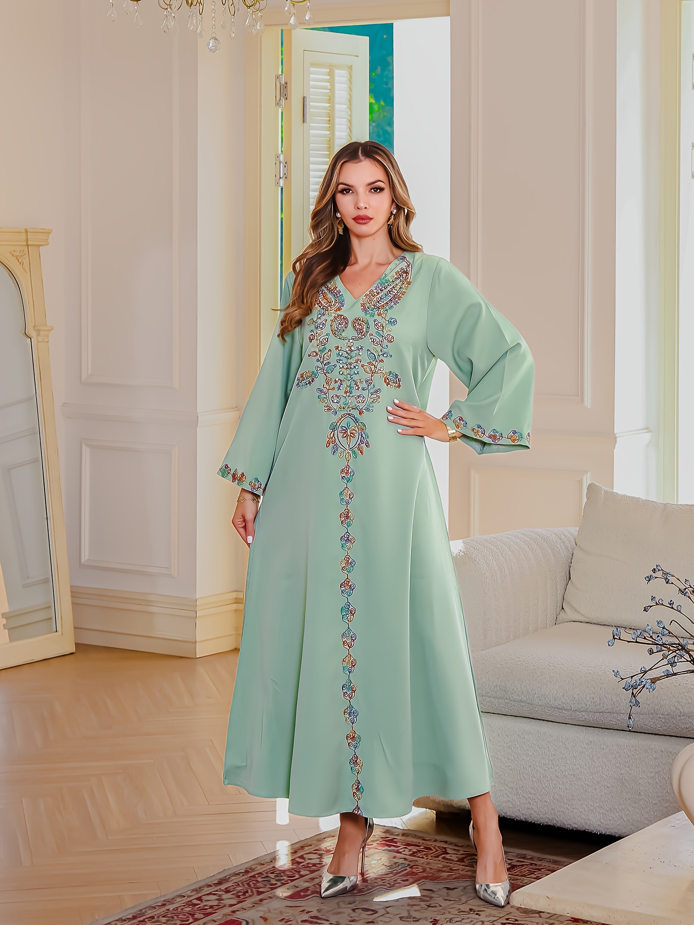 diamond robe womens dress dubai abaya ladies robe - Temu Saudi Arabia