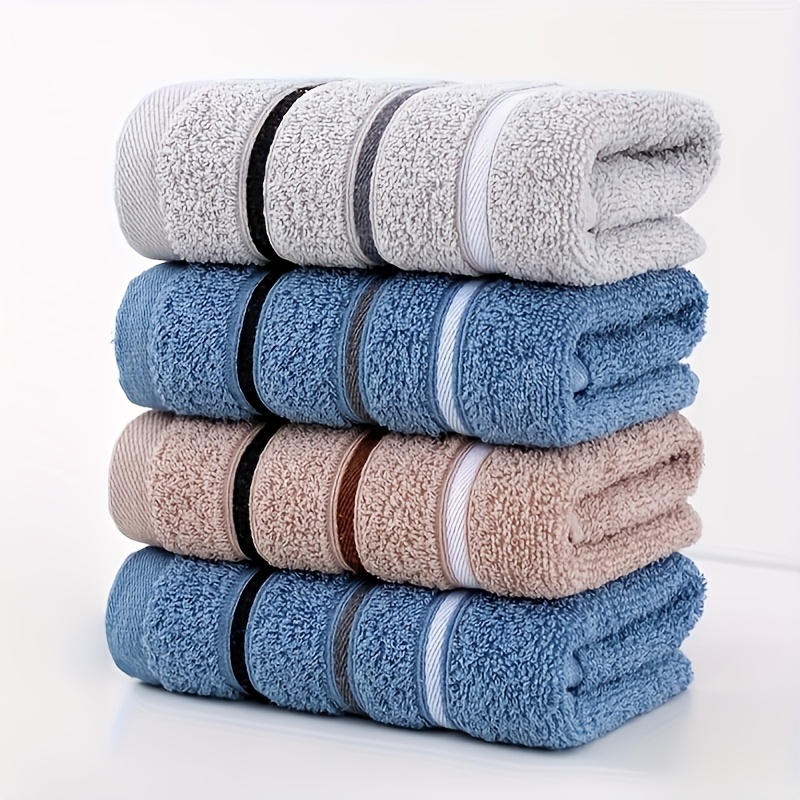 

2-pack Cotton Face Towels, 200 Gsm Knit Fabric, Absorbent & , Ideal For Daily Use & Christmas Gift