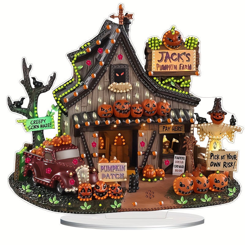 

Pumpkin Farm Diy Acrylic Diamond Painting Kit - Festive Tabletop Decoration And Surprise Gift, Perfect For Diy Enthusiasts