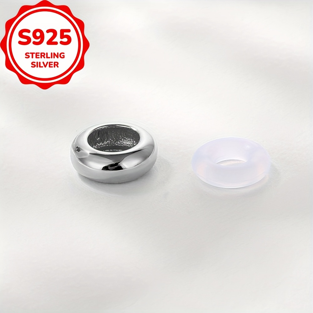 Image of 1pc Of 925 Sterling Silver Colored Bead Pendant Decorative Suitable For Bracelets, Necklaces, Making Accessories