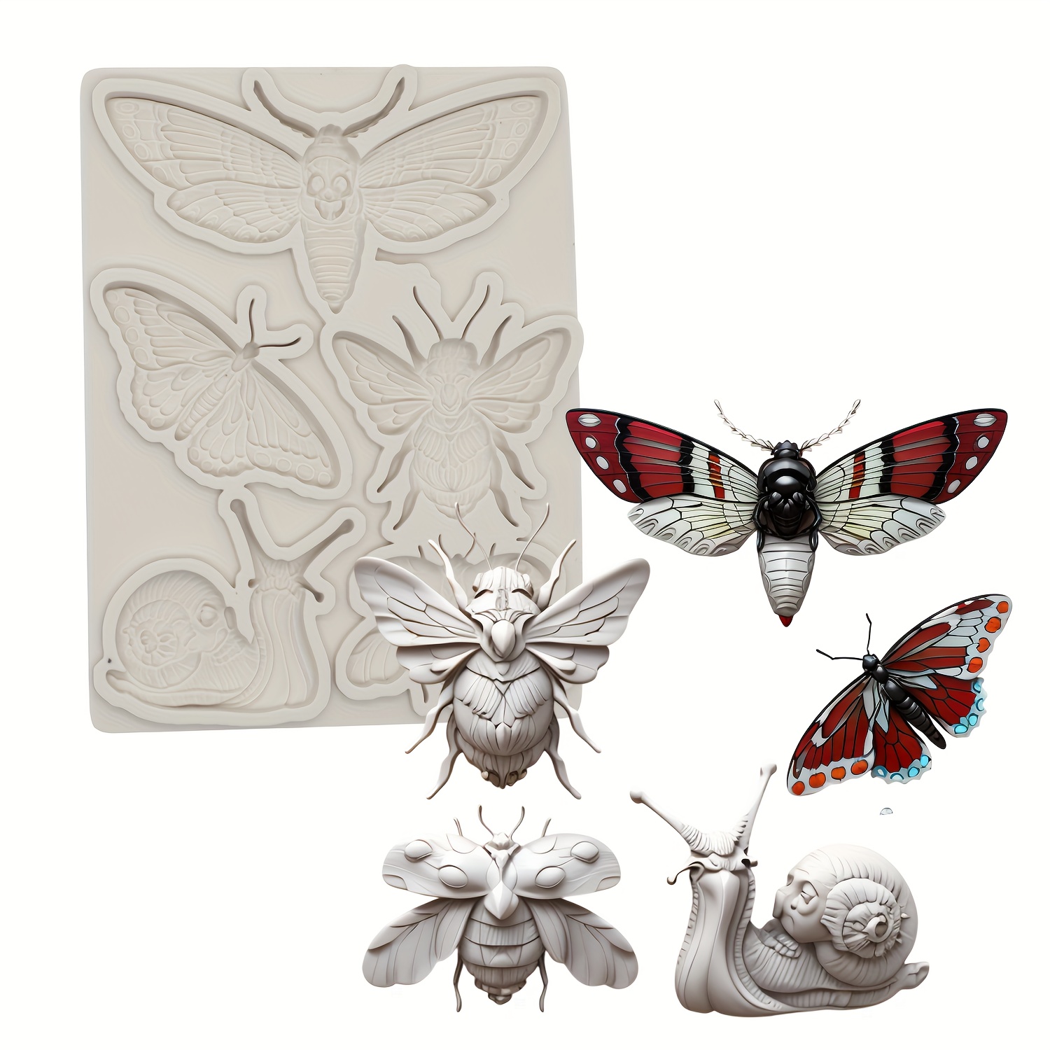 Silicone Resin Mold, Cake Decorating Baking Molds For Fondant, Silicone Moulds, Chocolate And Gummy