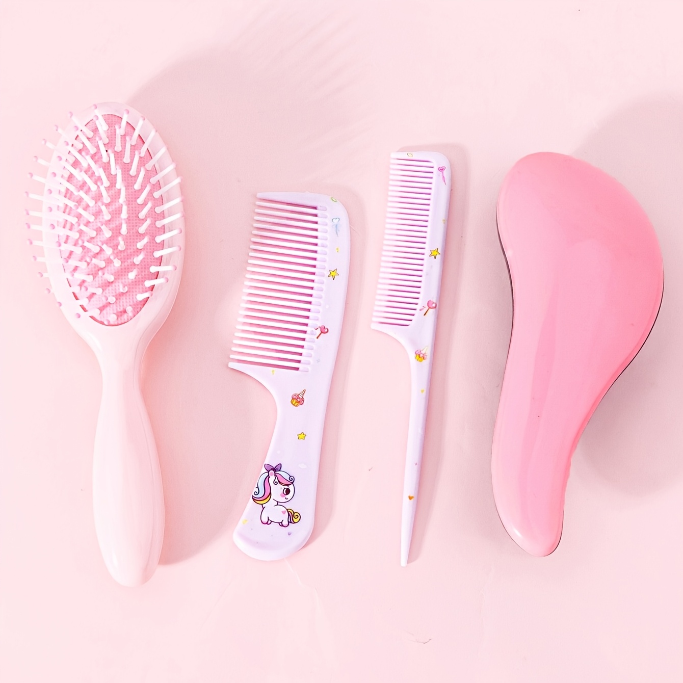 TEMU 4 Pezzi Set , Portatile con Motivo Cartoon, Spazzola Esfoliante per Doccia, con Cuscinetto Elastico, Scelta per Regali