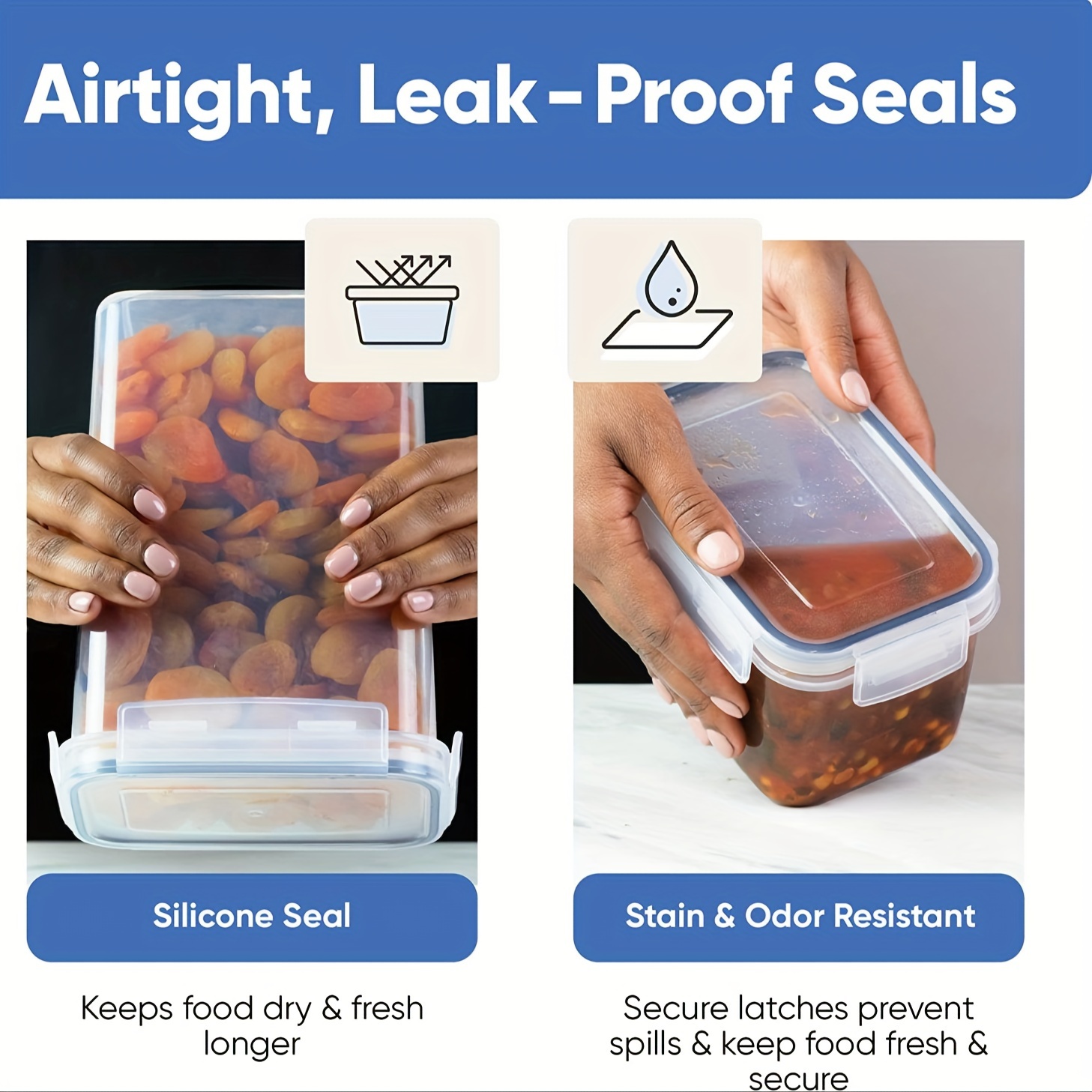 Food Cans Packaging Cans Plastic Airtight Food Storage Temu