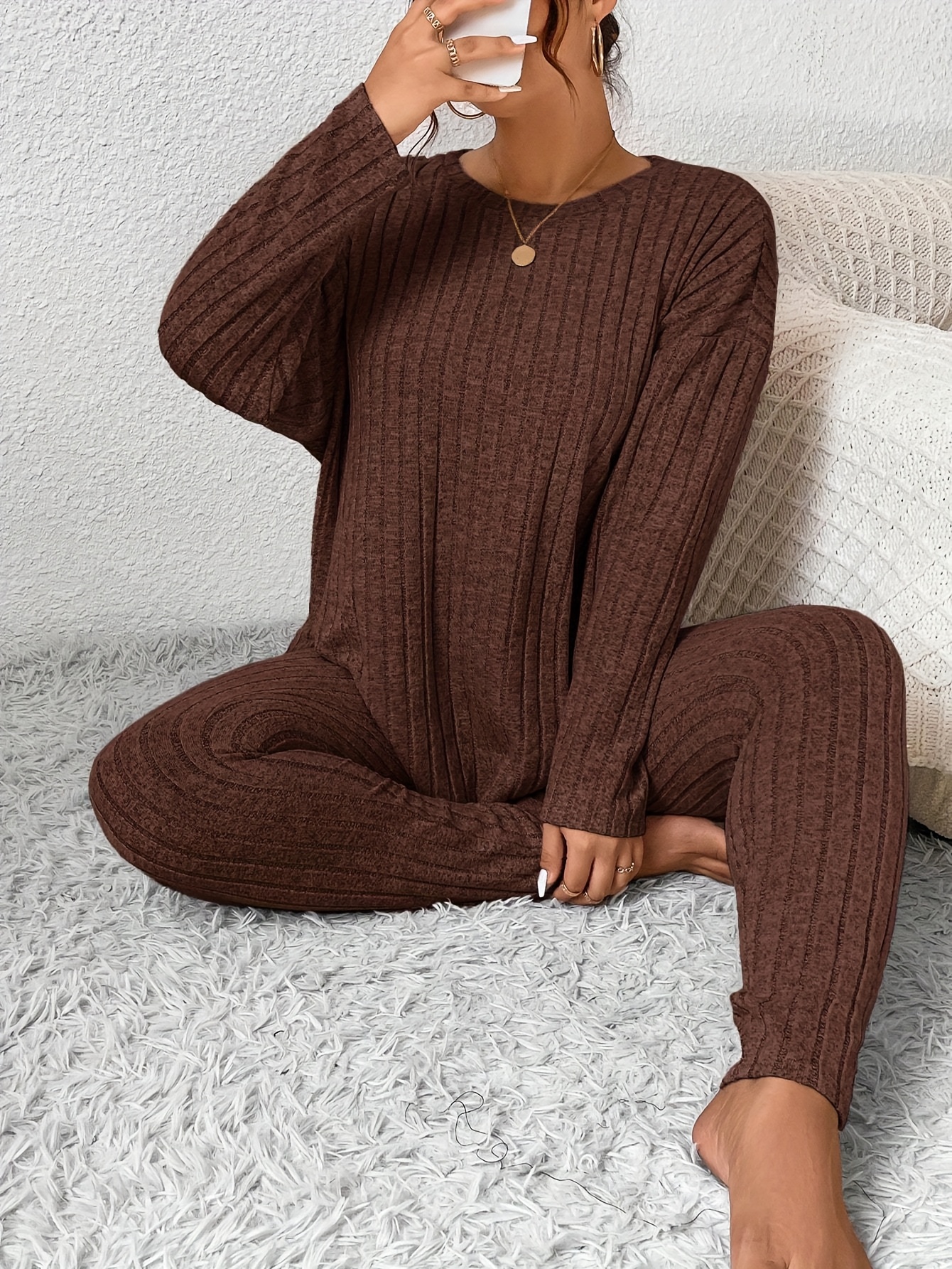 Women's Casual Commuting Outfit Long-Length Set