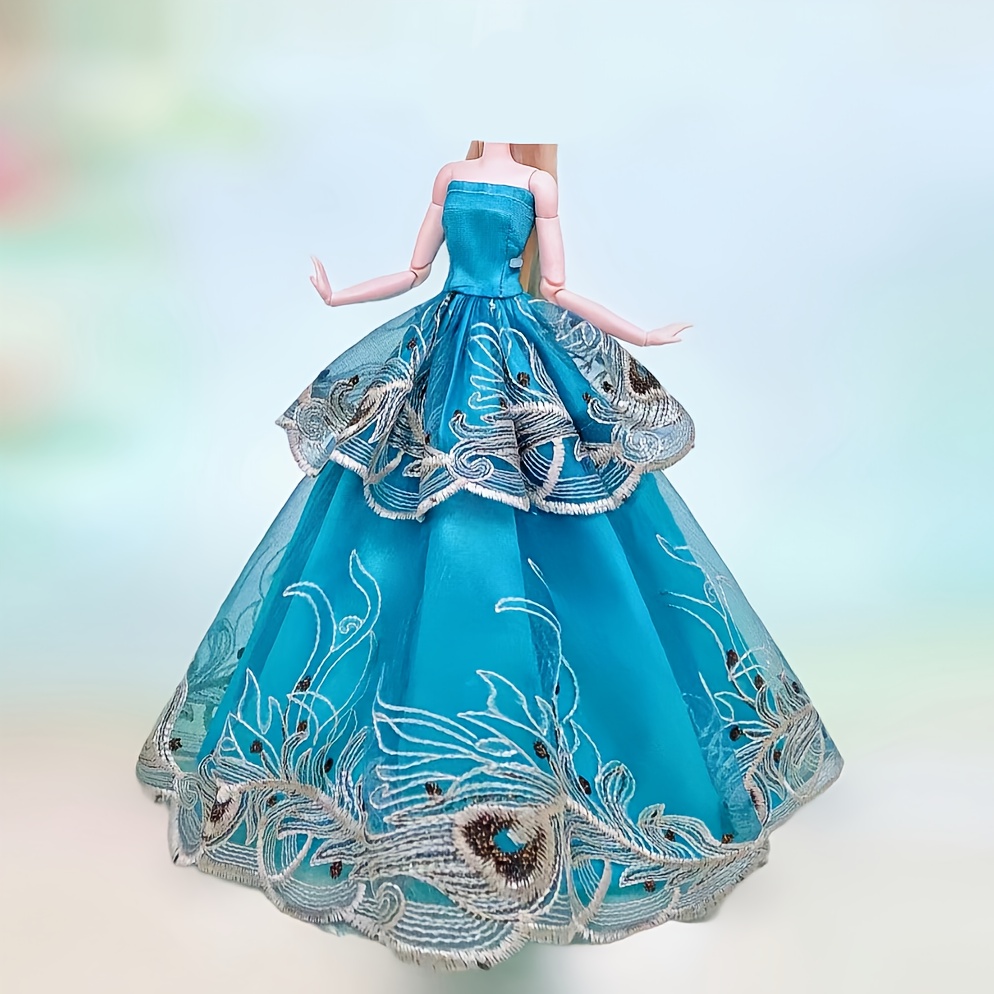 Robe De Poupée 42 Cm – Soie Rose – Fabriquée En France – Neuve