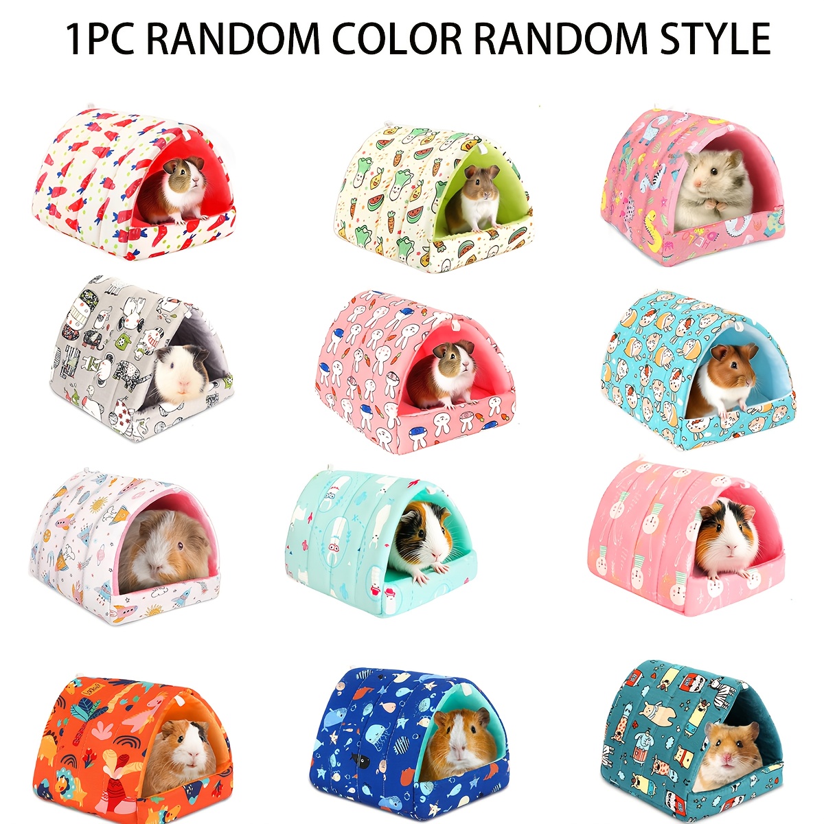 E-shop Zufällige Farbe Stil Lieferung Zuckerflieger Nest Hase Papagei Warmes Eichhörnchen Nest Nicht-Labyrinth Igel Nest Honigbeutel Hamster Nest