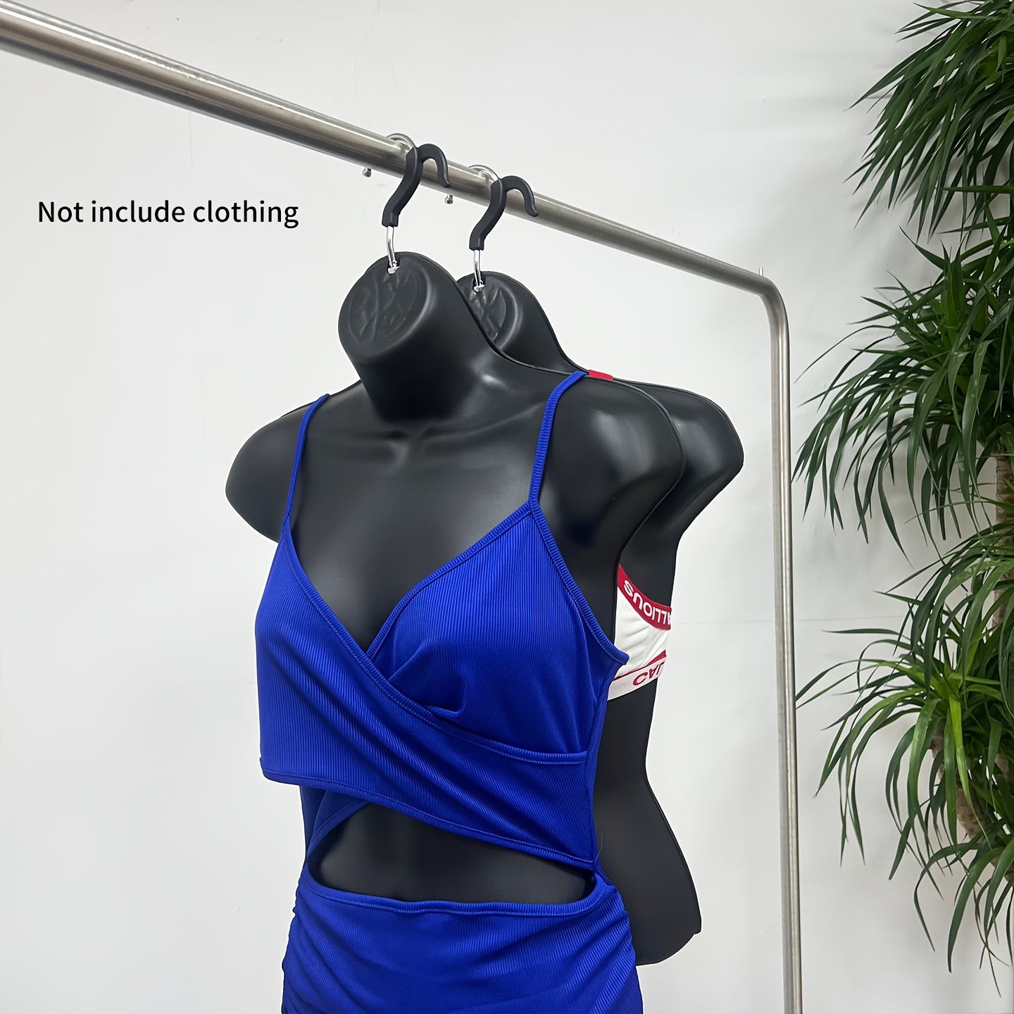 TEMU 2pcs Half- Mannequins With Hooks | Display For Clothing, Flexible -resistant Plastic, Ideal For Small Clothing Stores