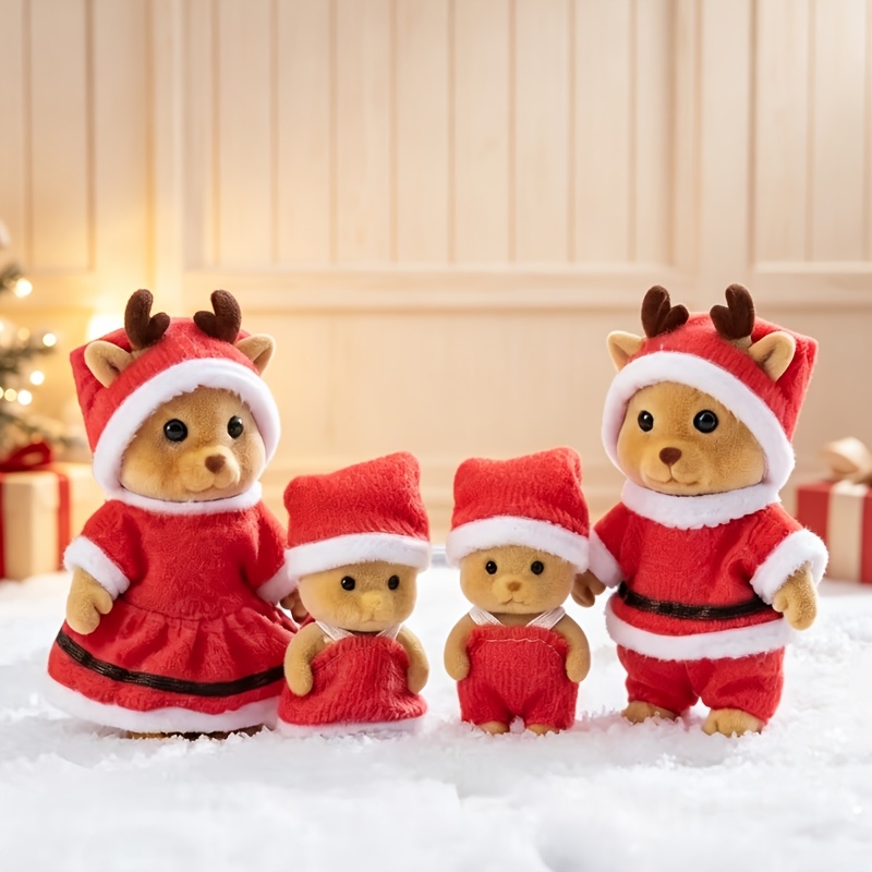 TEMU Kits de modèles de personnages humains et d'animaux pour loisirs créatifs, couture, maquettisme, collection, décoration de table de Noël