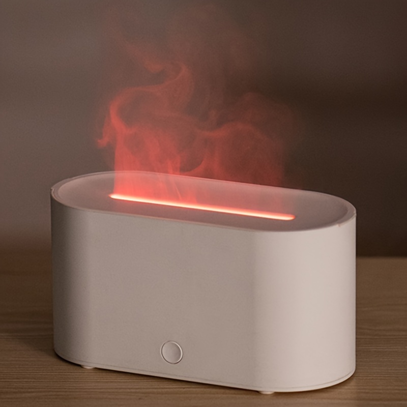 

Colorful Led Flame Aroma Diffuser & Humidifier - Usb Powered, Perfect For Bedroom, Living Room, Office Decor | Ideal Gift For Valentine's Day