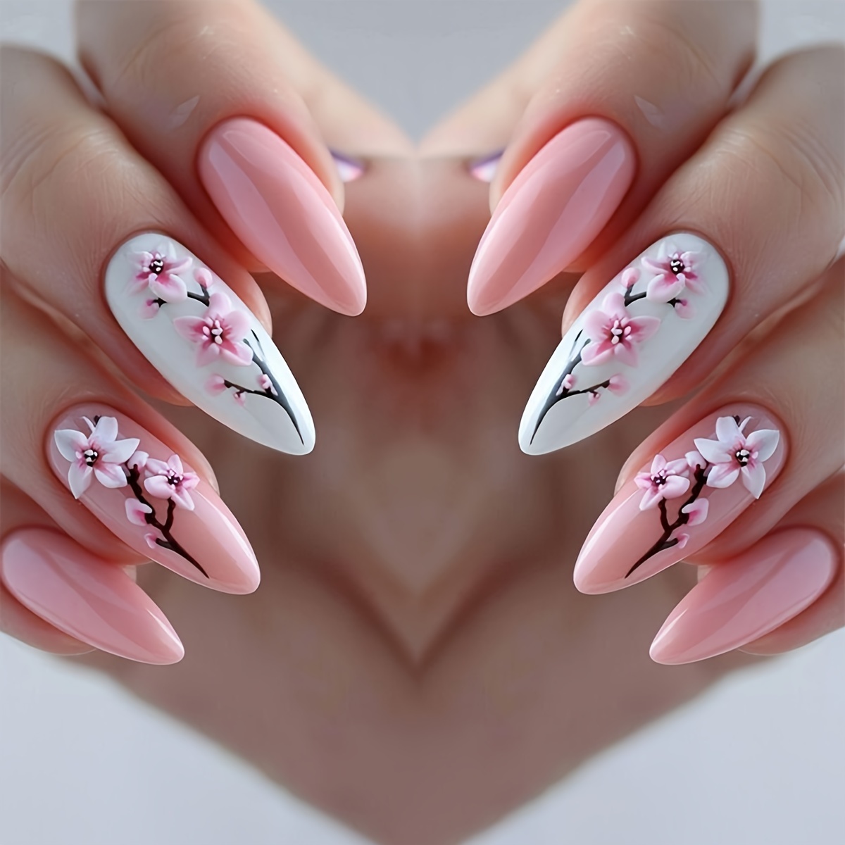 

24pcs Set, , , Long Length, , Fake 1 File & 1 , Art For &