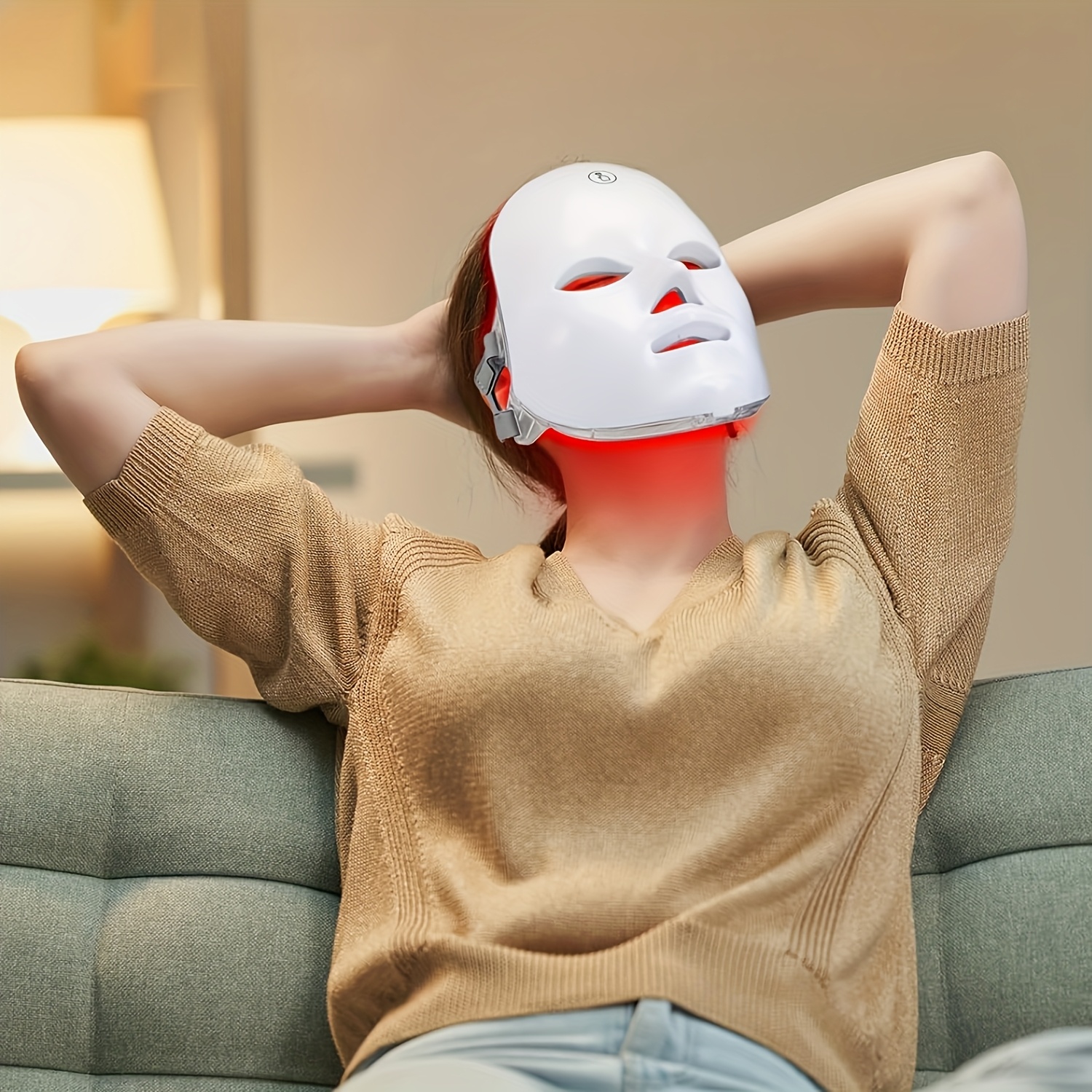 7 in 1 facial care beauty device 7 color led facial care instrument automatic loop facial care tool 7 working   designed for face beauty built in 400mah battery   portable with adjustable strap suitable for home and travel perfect gift for moms   Product details 4