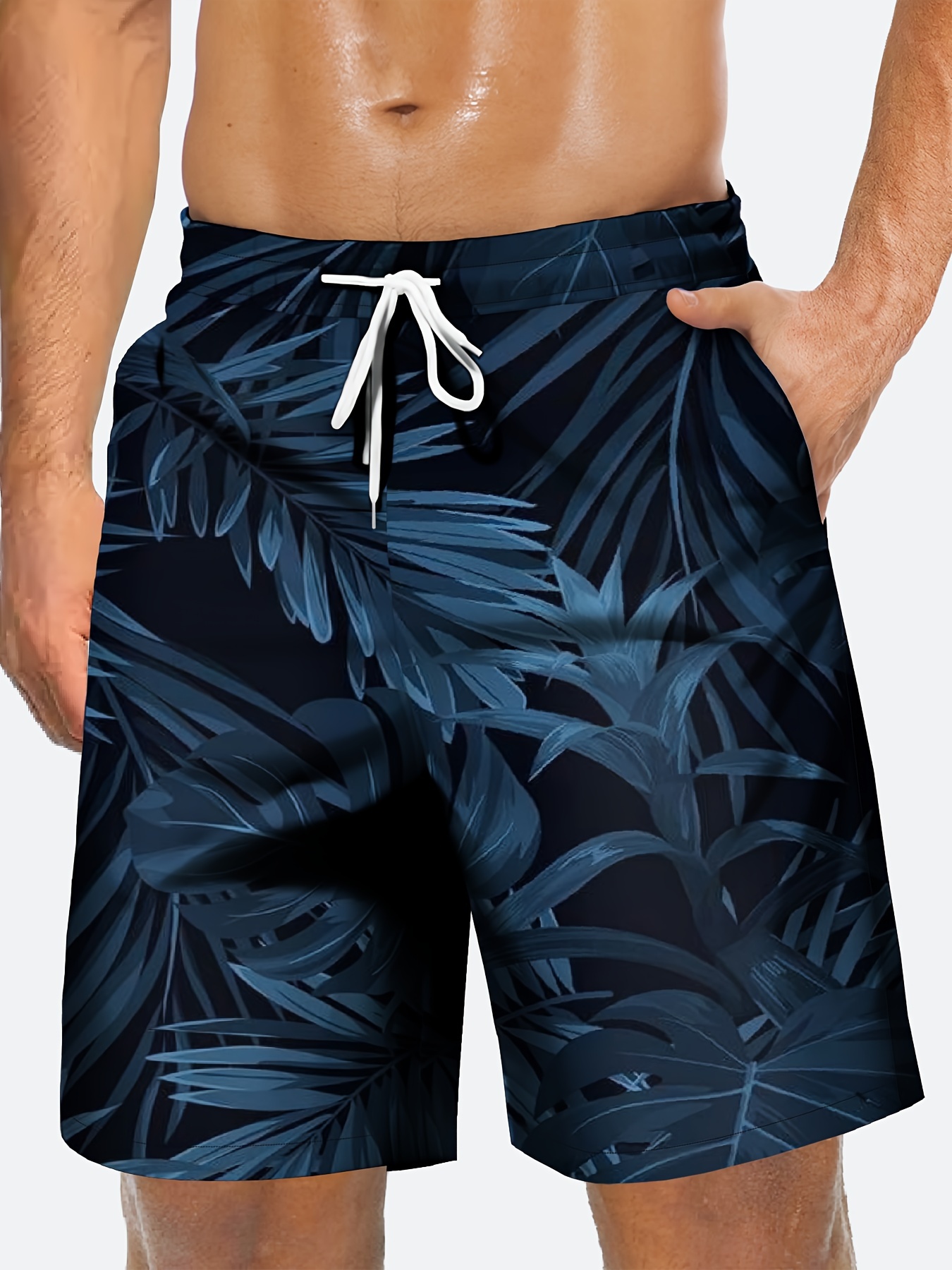 Mens Swim Trunk 3D Print Fishing Print Board Shorts Summer Loose