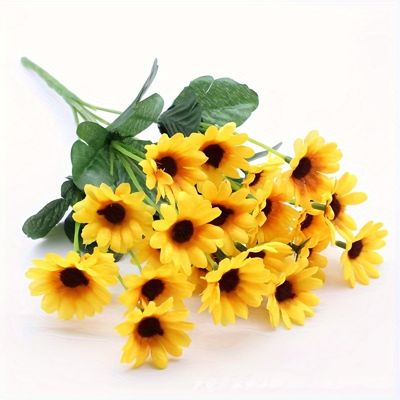 

24-head Sunflower Artificial Flower Bouquet - Home Decor, Weddings, And Parties