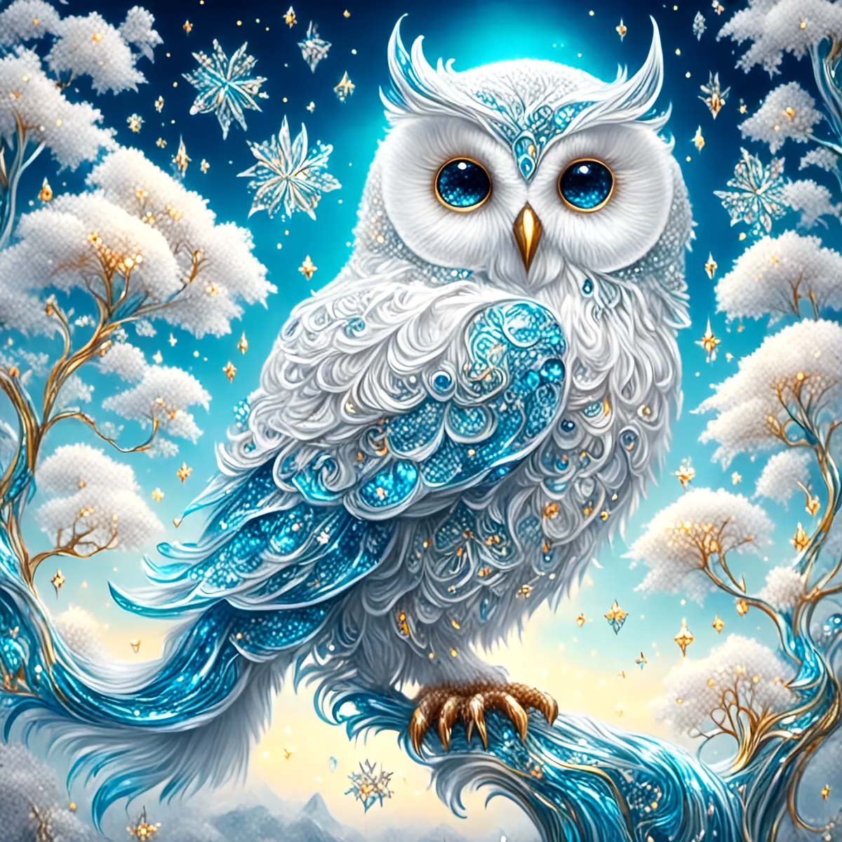 

Jozysh 5d Diy Diamond Painting Kit, Owl , , Diamonds ( & ) For 30x30cm