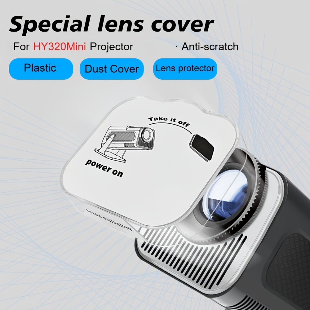 W WUDUNG HY320 Mini Projector Lens Protector - Durable PVC Dust Cover, Scratch-Resistant