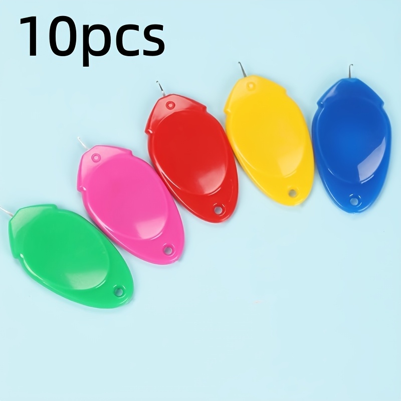 10/20pcs Thumb Needle Threaders Needle Threading Tool Threading For Elderly Needle Threader Needle Finder Random Color