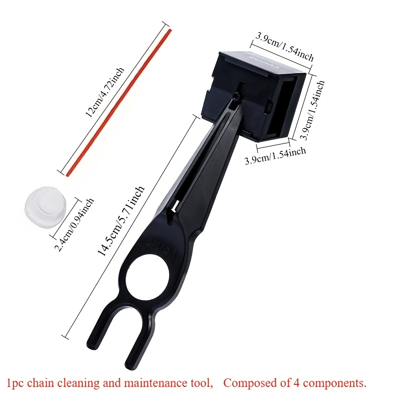 TEMU 1pc Chain Cleaning And Maintenance Tool, Motorcycle Chain Cleaning And Maintenance Tool, Chain Cleaning Brush, Chain Lubricator With Spray