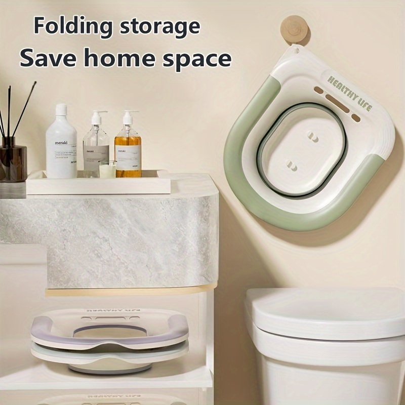 2pcs set of sitting bathtubs, butt washing artifact, free squatting basin for Women's private care, toilet basin, elderly care basin