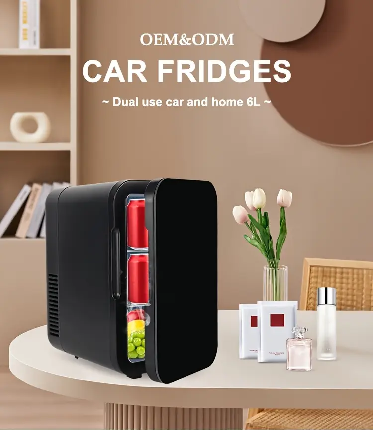 mini fridge that plugs into cigarette lighter SMAD Absorption Refrigerator 3-Way 12V 110V LPG Outdoor RV 1.4 Cu.Ft you can store many beverages 8L Car Refrigerator Heating Box