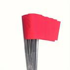 100pcs durable red pvc marking flags versatile outdoor garden yard stakes for landscaping irrigation more no batteries required