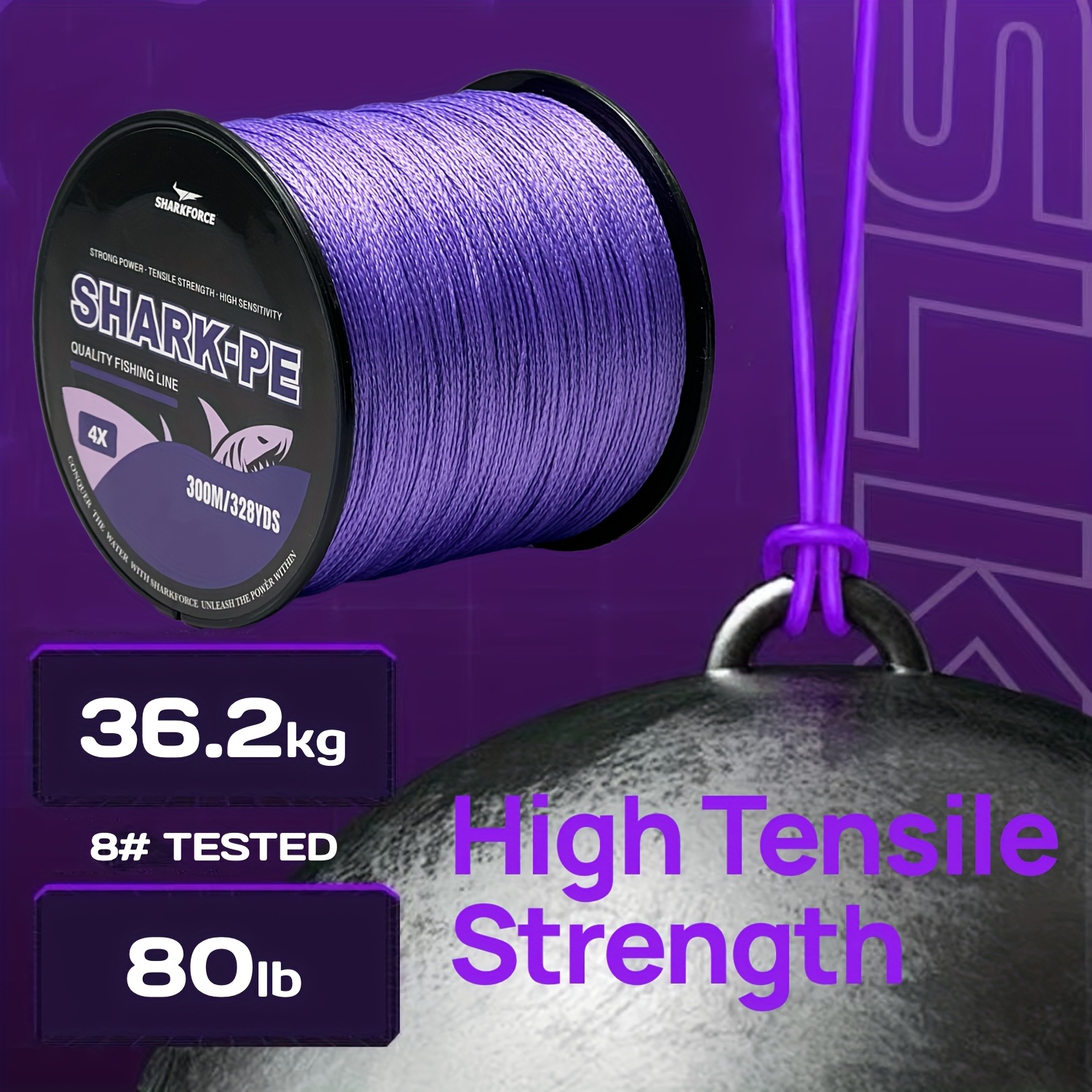 4 strands pe braided fishing line purple - Temu Qatar
