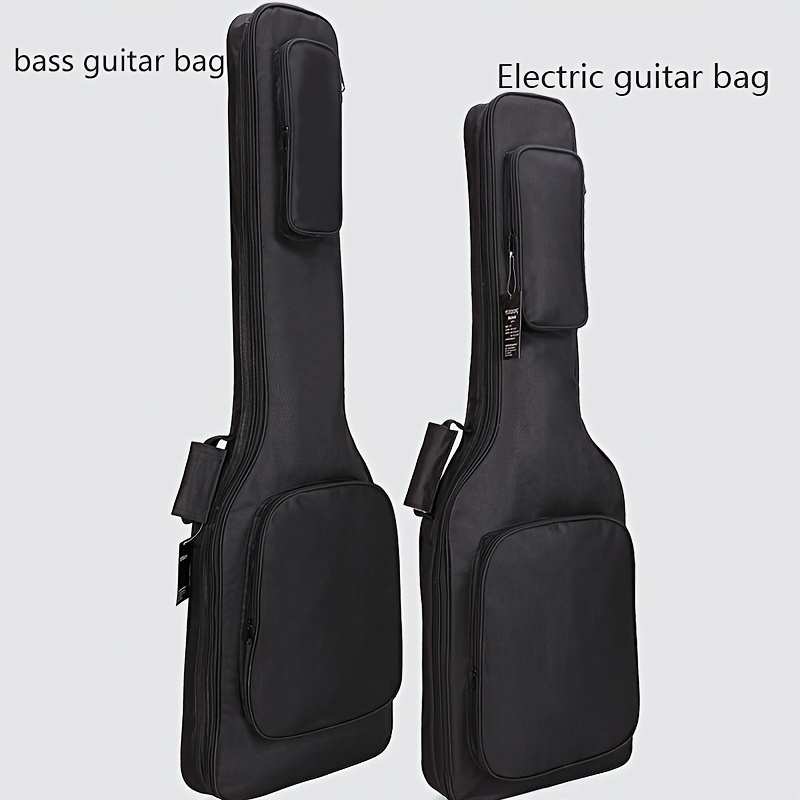 

Plus Cotton Electric Guitar Bag Shoulder Back Electric Bass Bag Front Storage Bag Musical Instrument Bag Cover Storage Protective Bag Simple And Strong And Firm