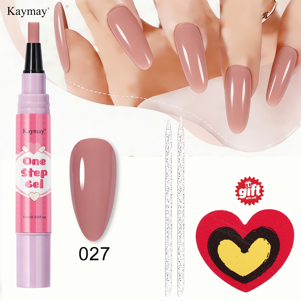 Image of New 2026 3-in-1 "-step" Gel Nail Polish - Requires Led/ Curing, No Base Or Needed. For Halloween, Christmas, And New Year's Gifts For Women, Suitable For Professional And Nail Art