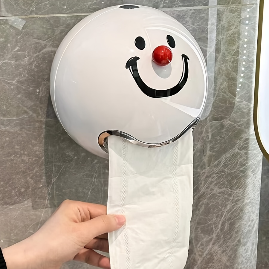  face wall mounted tissue holder no drilling required self plastic bathroom organizer with design for modern bathrooms toilet paper storage containers Product details 5