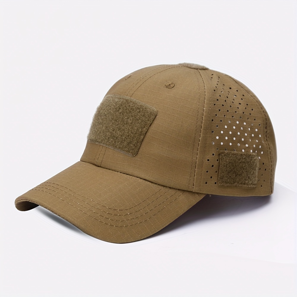 Image of Summer Men's Camouflage Baseball Cap Breathable Outdoor Hat Suitable For Fishing, Hiking, Camping And Hunting, Adjustable Size Beach Hat