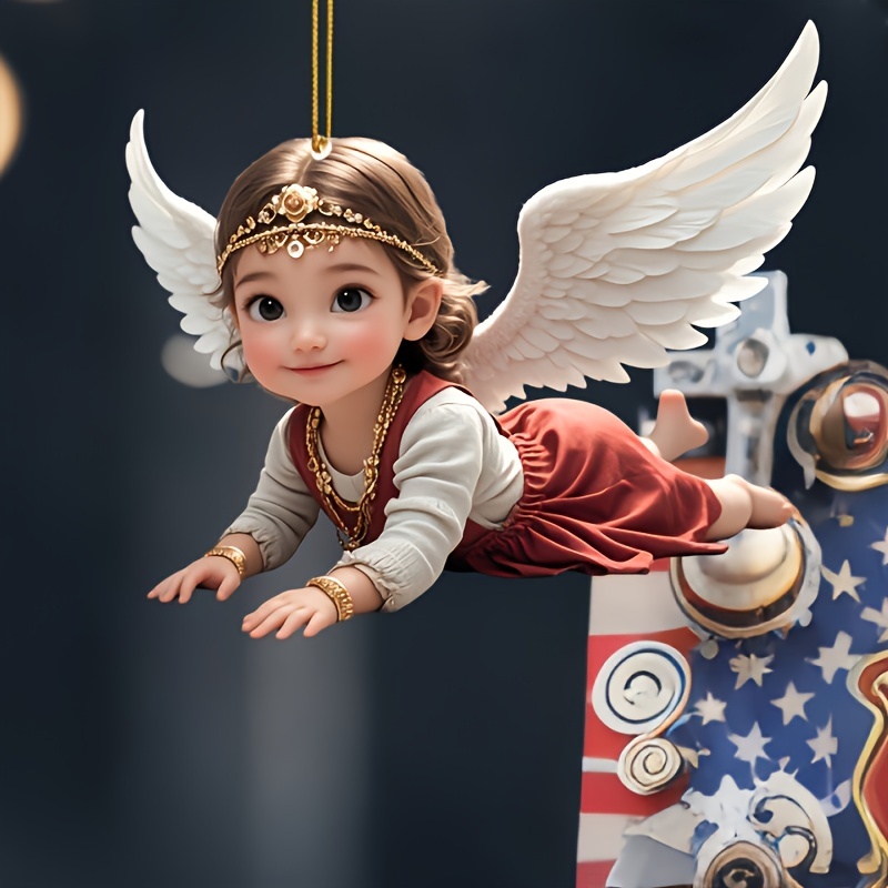 

1pc Christmas 2d Pendant For Car Keychain, Decoration, , Wallet And Decoration - !
