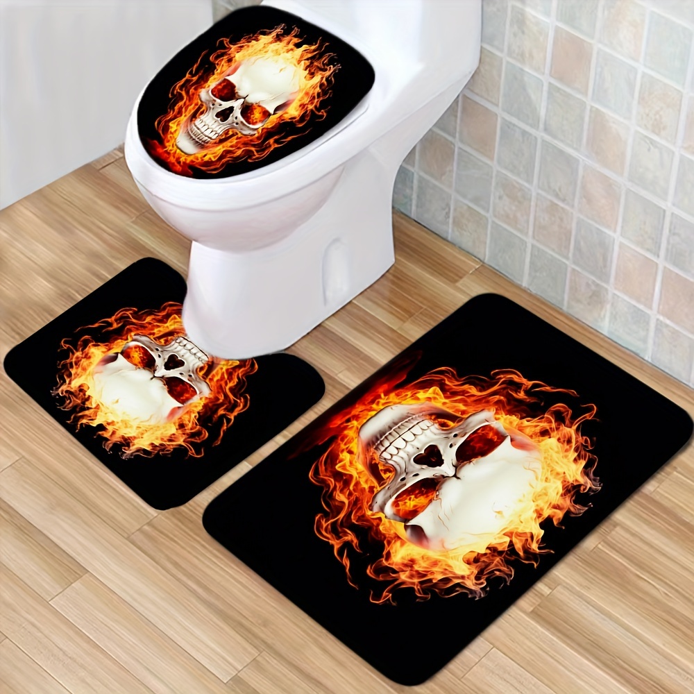 Skull popular and Flames Toilet Seat!!!!!