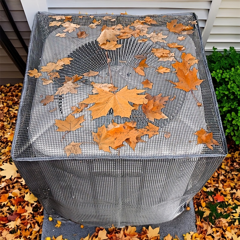 TEMU Outdoor Air Conditioner Cover Mesh, Designed For Ventilation To Cooling And Protection. Suitable For Units, From Durable Materials, Featuring A Mesh Design For Added Protection.