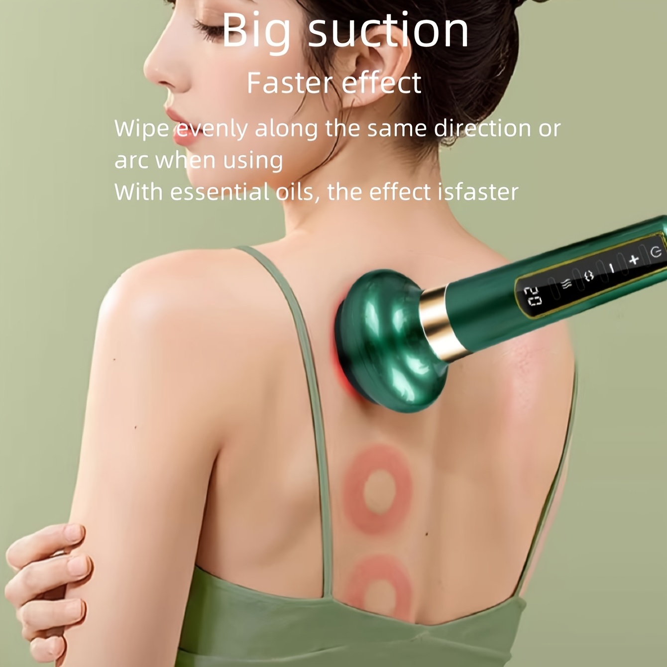 Intelligent negative pressure cupping and scraping device, Handheld fat mass massager, rechargeable and cordless, versatile anti fat mass massager, suitable for massaging the abdomen, thighs, buttocks, and neck at home