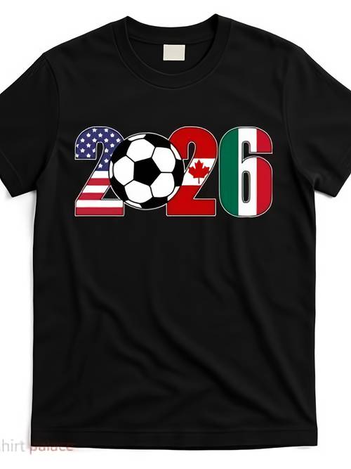 2026 international soccer tournament t shirtmens casual graphic print t shirt short sleeve crew neck fashion tops soft comfortable summer streetwear