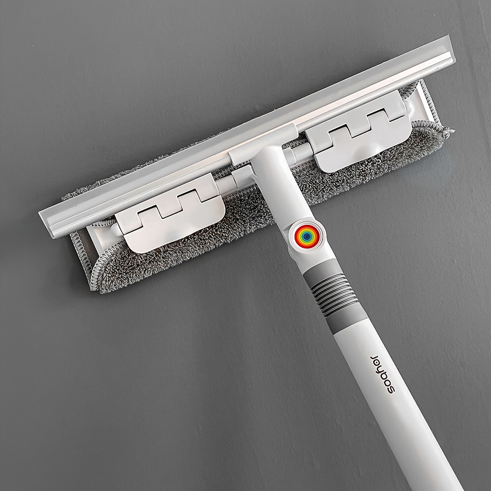 TEMU Long Handle Glass Cleaning Brush, 2-in-1 Glass Cleaning Scraper, Home Cleaning Window Cleaning Tools For Home Floor, Window, Glass, Car Window, Cleaning Tools, Cleaning Supplies