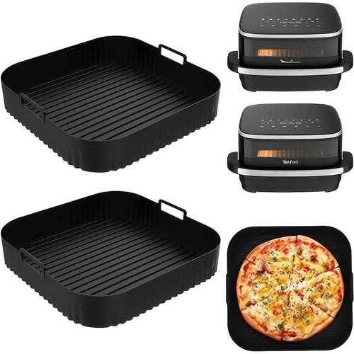 27cm air fryer silicone molds for tefal easy fry xl surface air fryer silicone tray air fryer container air fryer silicone mold additions for moulinex easy fry xl surface