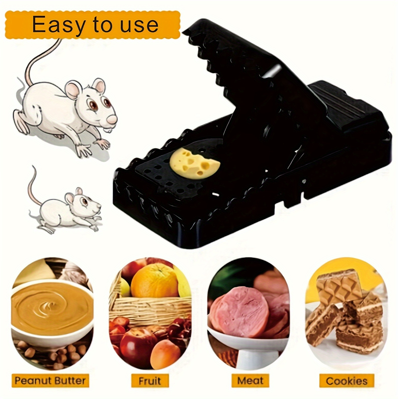 12pcs, Mouse Traps, Mice Traps For House, Rat Traps, Mouse Catcher ...