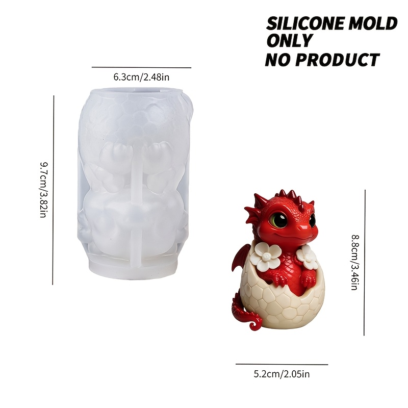 E-shop Niedliche -Ei Silikonformen für Kerzenherstellung, geeignet für Kerzen, Seifen und Harzhandwerk. Ideal für Fantasy-Geschenke und Wohnkultur.