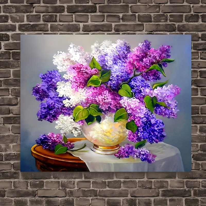 TEMU 2D Плоский, 2D ПЛОСКИЙ Canvas Print, 1 шт. 12X16 дюймів Без рамки Тюльпаново-біла ботанічна настінна картина - Canvas Print Підходить для