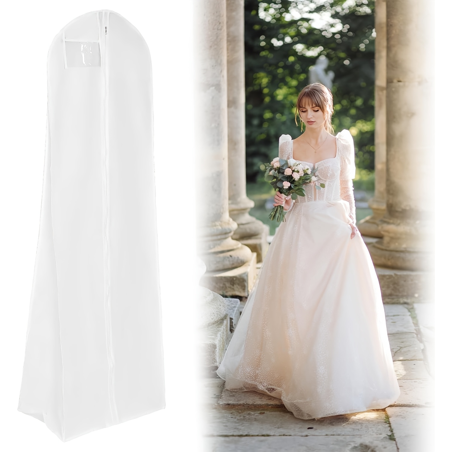 72 inch wedding dress dust cover an extra long transparent - Temu Nigeria