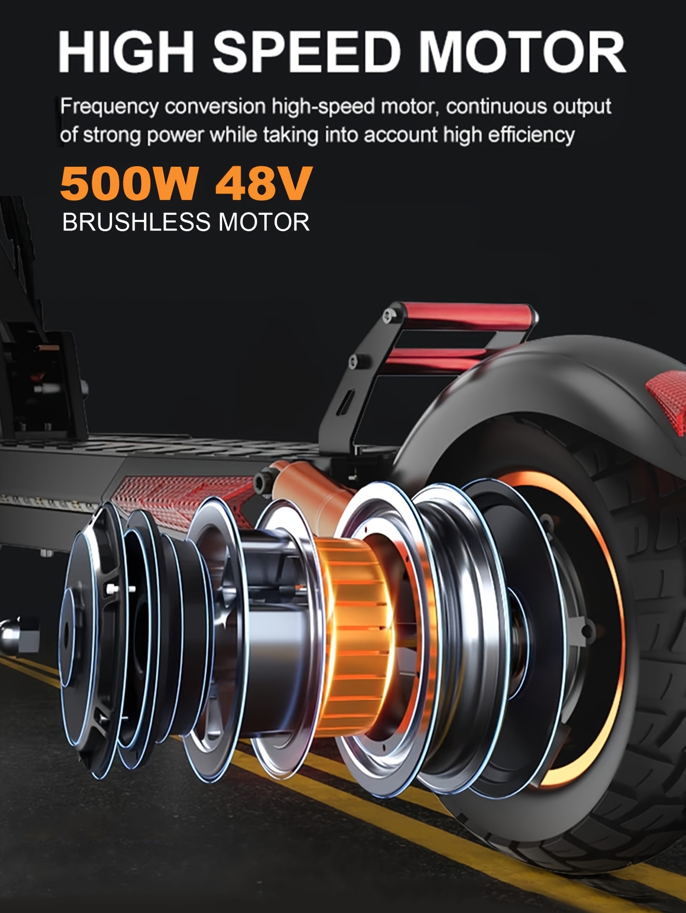 electric scooter for adult & teen, 500w/  /80km range/ 48v15ah/20.8ah battery with dual suspension,   brake, turn  , led front light, brake light, usb port, suitable city commuting, outdoor travel,  , holiday gifts Product details 3