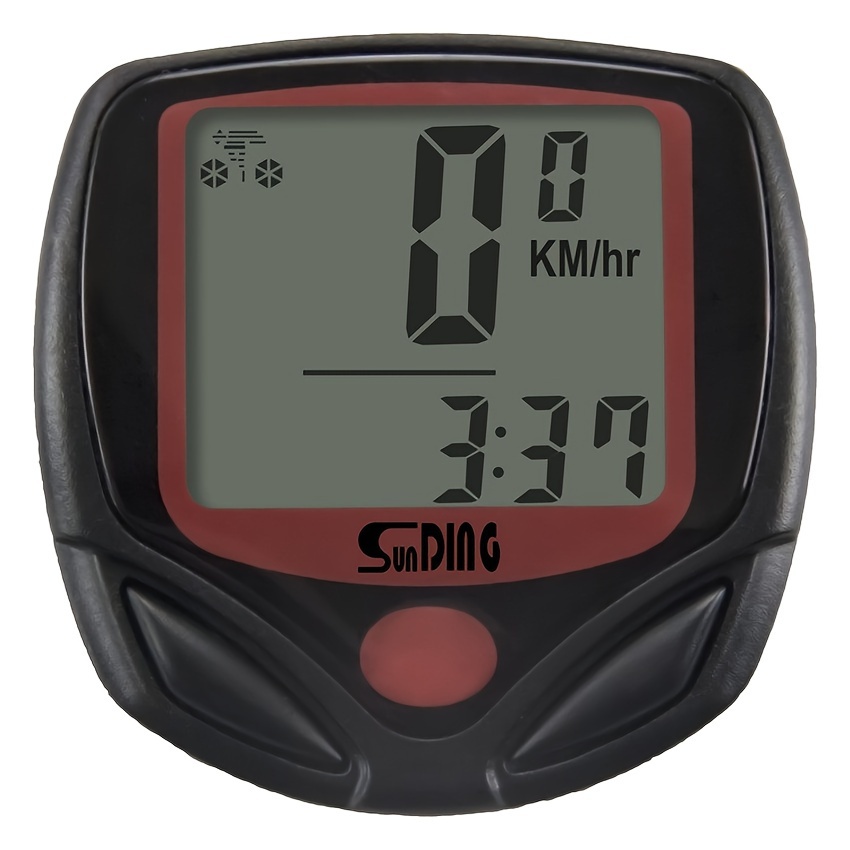 

Sunding Sd-548b Bike Odometer - Mountain Bicycle Speedometer With In English & Chinese, Durable Abs Material