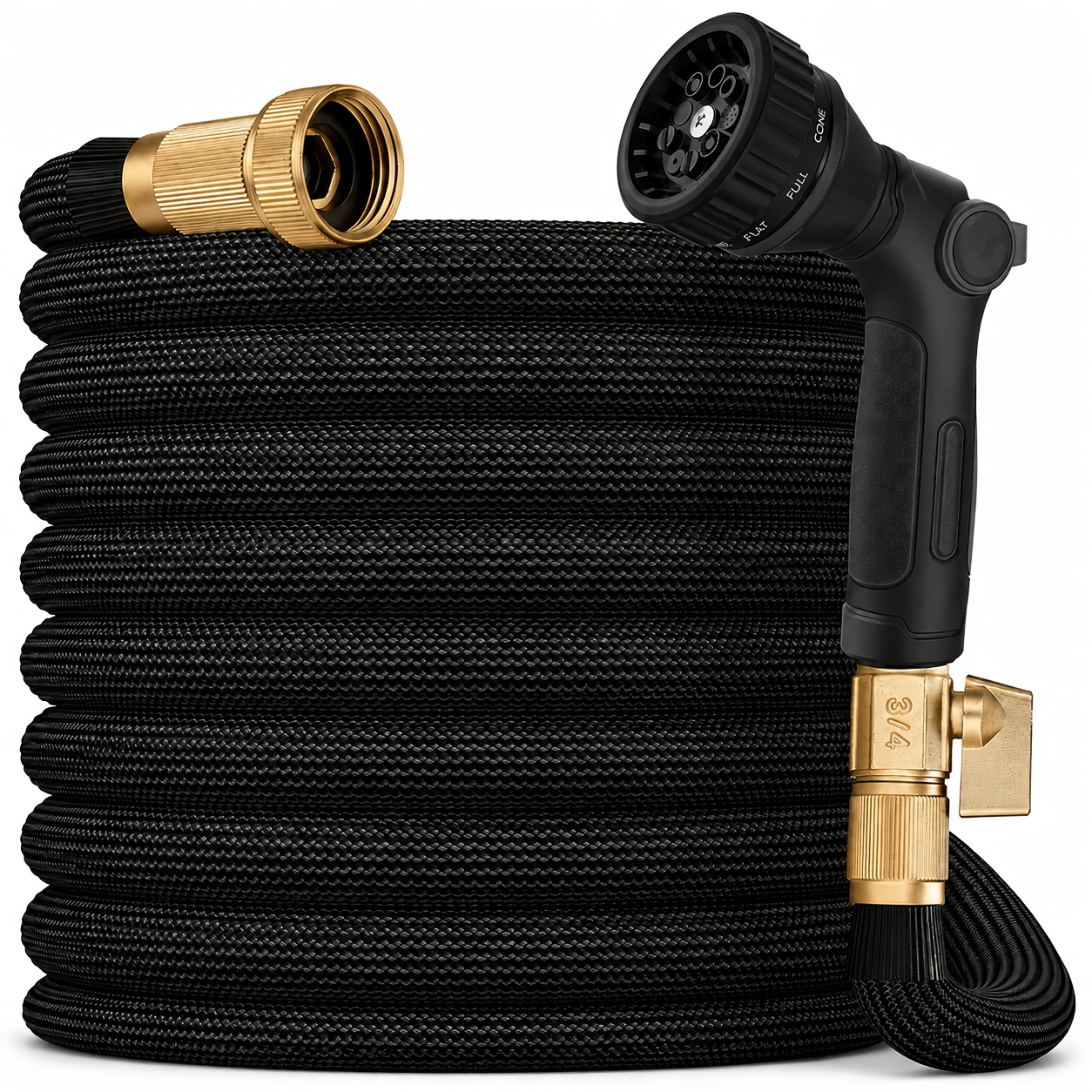 TEMU 10/15/25/50/75/100/150ft Non Expanding Garden Hose, 2026 New Upgrated Non-expandable Garden Water Hose - & Flexible -resistant, Kink-free Garden