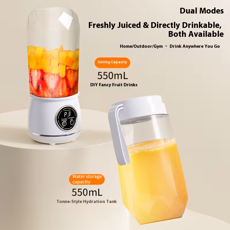 portable usb handheld blender juicer 530ml 18oz mini mixer with ice crusher for smoothies margaritas lightweight plastic drink maker for office parties usb charging Product details 5