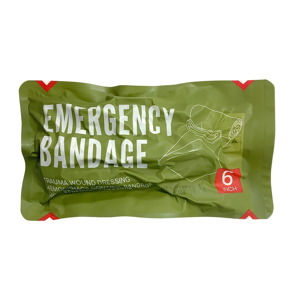 3pcs Elastic Emergency Bandage 10.16cm x 15.24cm, for Home, Outdoor Camping & Hiking