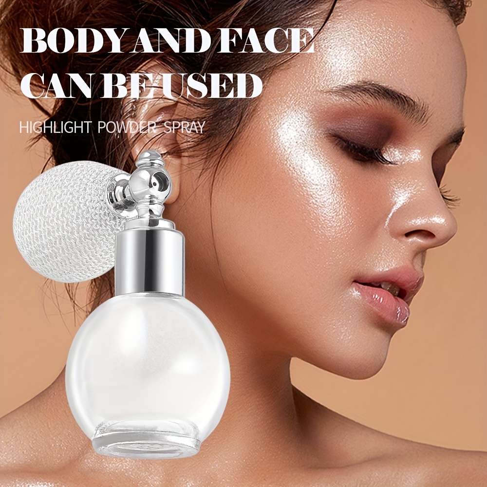 versatile highlighter powder spray face body shimmer Temu Saudi