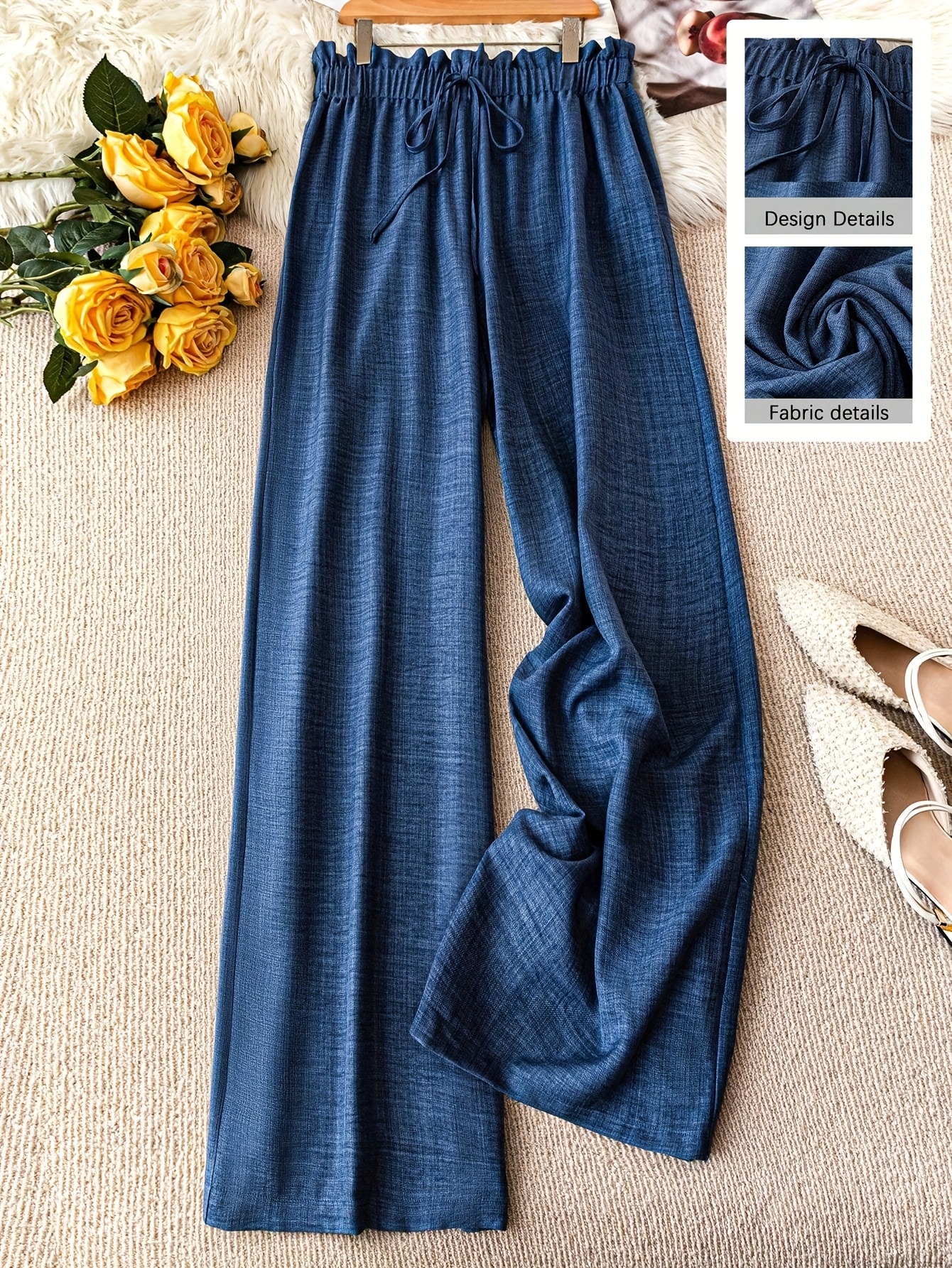 Plus Size - Plus Size - Women S Plus Size Elegant Casual Straight-Leg Pants - Soft,  able, and Flowy with Elastic Waistband,    , Commuting, and Everyday Wear, Everyday  |  Pants| 