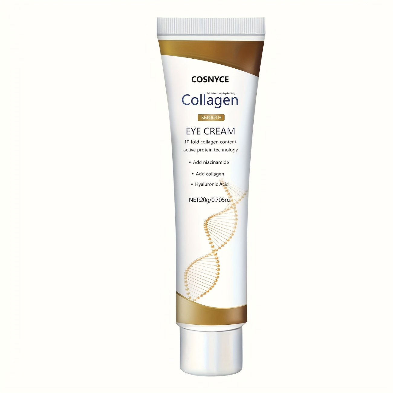 cosnyce collagen eye cream with hyaluronic acid and glycerin   moisturizing formula for dry sensitive light beige all light beige types including sensitive Product details 5